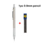 Mechanical Pencil Set 0.3 0.5 0.7 0.9 1.3 2.0mm Full Metal Art Drawing Painting Automatic Pencil