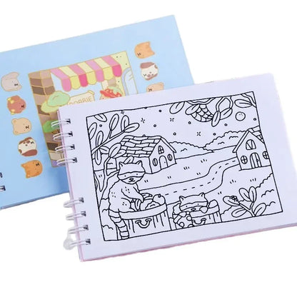 Hand-Drawn Sketch Coloring Book for Adults & Teens