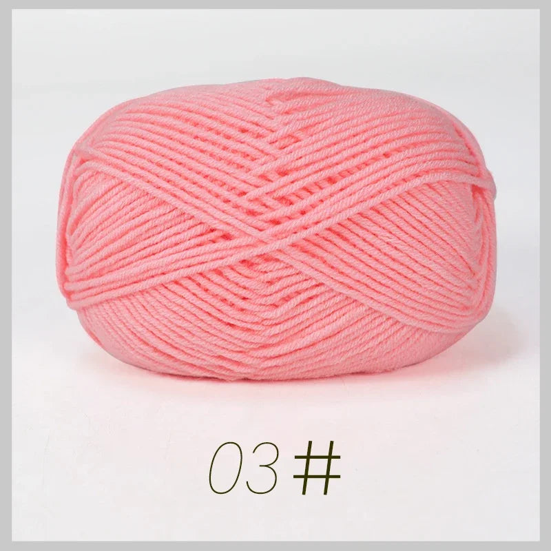 A1-a 50g/Set Soft Milk Cotton Yarn for Crochet Threads for Knitting