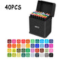24/48/80/120/168/262 Colors Professional Drawing Markers Dual Tip Permanent