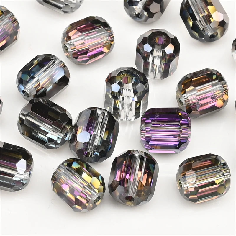 9mm Austria Crystal Beads Faceted Round Barrel Loose Spacer Beads