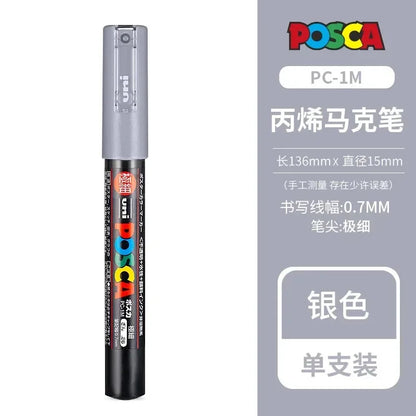 Uni Posca Full Marker PC-1M 3M 5M Multi-Colours Acrylic
