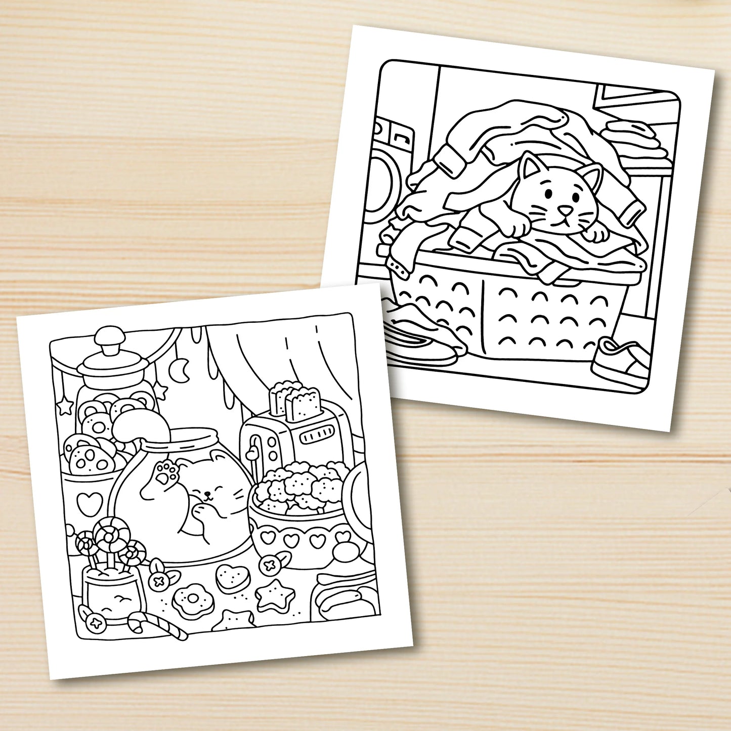 CAT LIFE Bold-easy Patterns Coloring Book