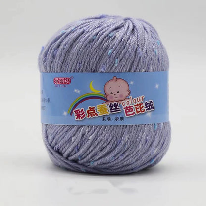 High Quality Wool Thread Eco-dyed Needlework Baby Cotton Cashmere Yarn
