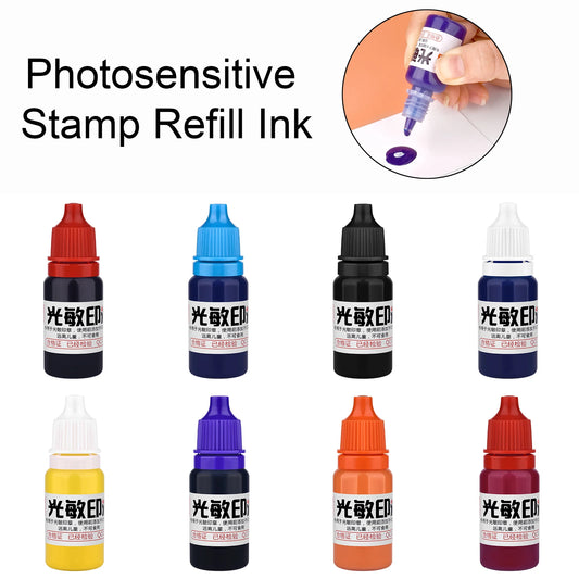 10ml Refill Ink 13 Color Rubber Stamp Oil