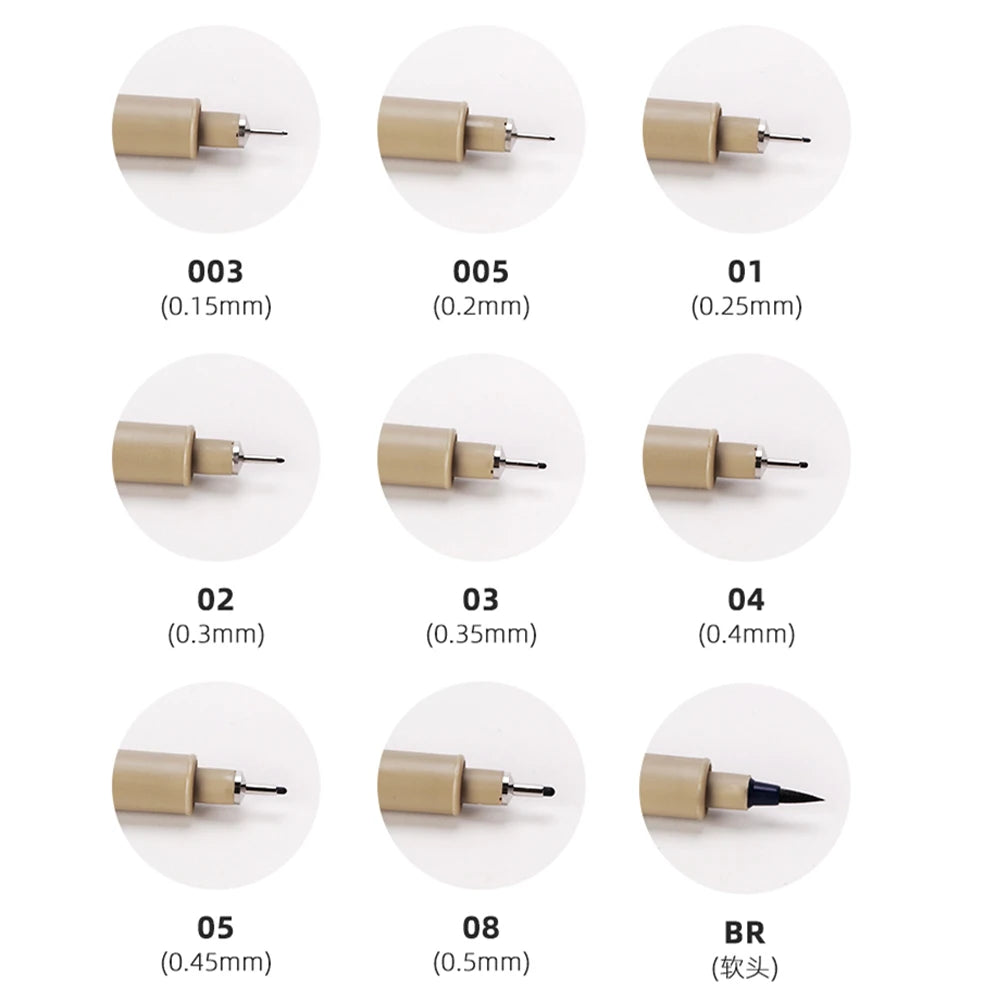 1pcs Sakura Pigma Micron Fine Pen Waterproof Smooth Black Ink  Rotulador Tekenen