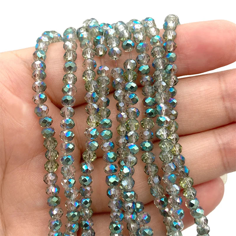 2 3 4 6 8mm Austria Faceted Crystal Beads Rondelle