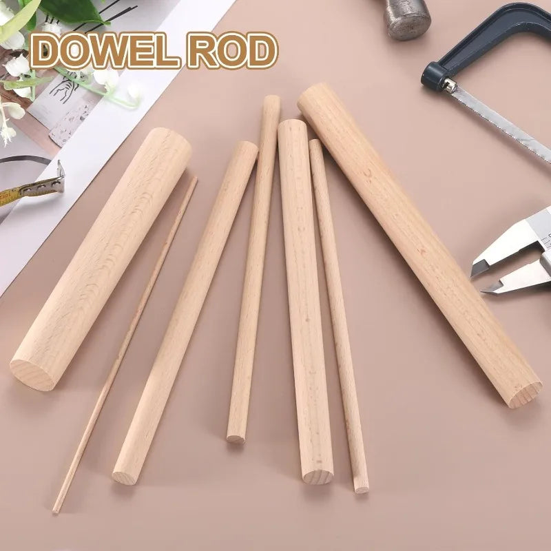 10pcs Wooden Dowel Rods