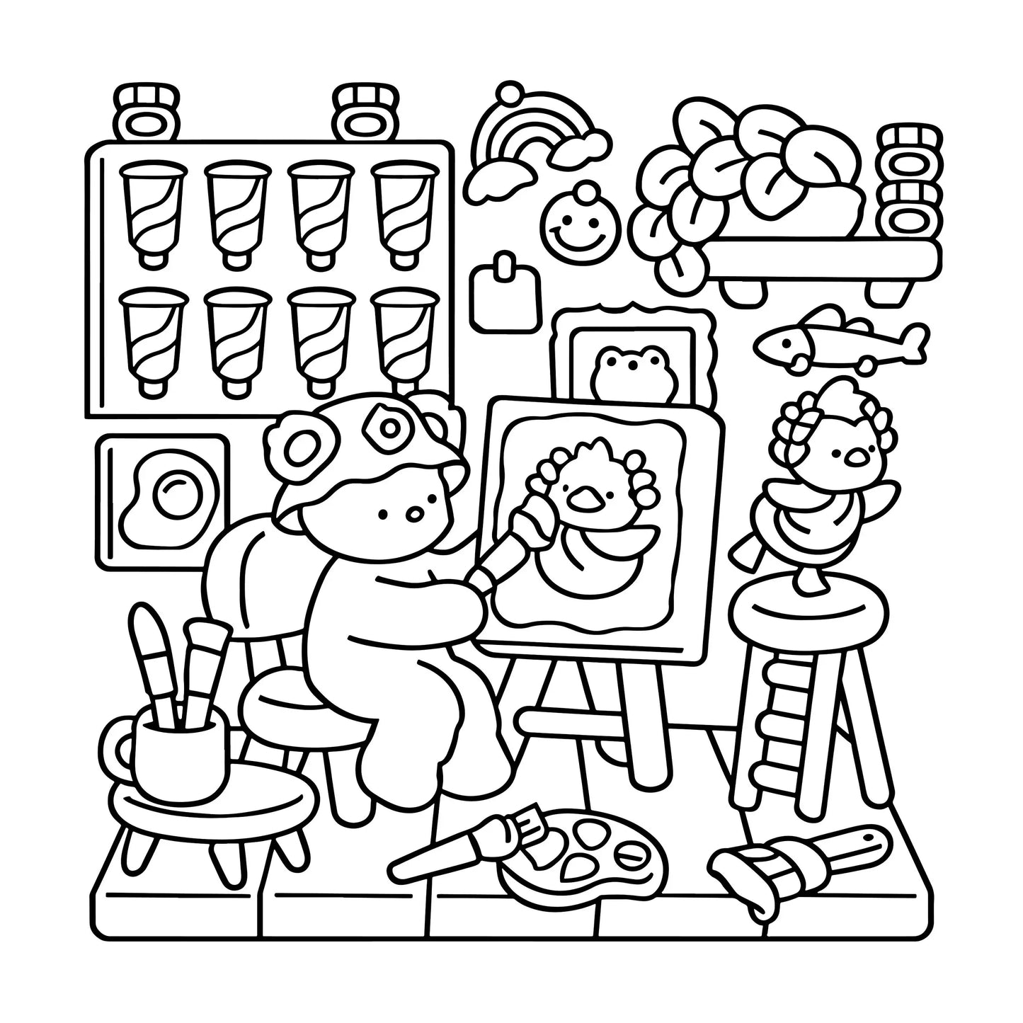 CALM DAYS Bold-easy Patterns Coloring Book