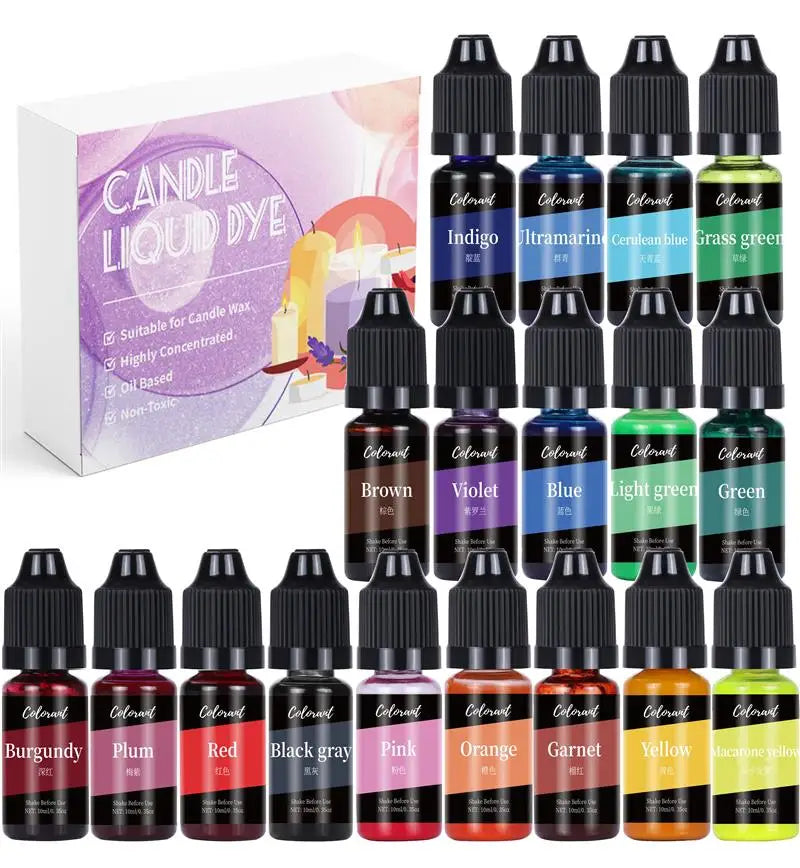Candle Dyes Kit Liquid Colorant Pigment Set