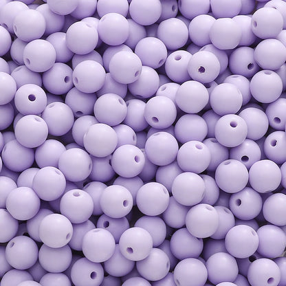50-100pcs 8/10mm Acrylic Frosted Matte Round Beads Multi Color