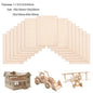 5 pcs Balsa Wood Sheets ply 100/150/200/300mm long 100mm wide 1/1.5/2/3/4/5/6/8mm thick