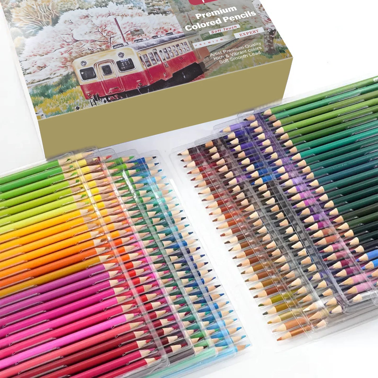 180 Colors Professional Colored Pencils Set Non-toxic Oil Pencils Set