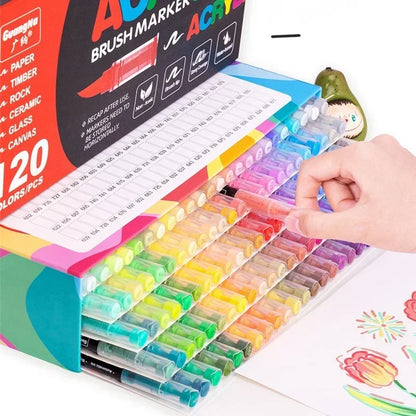 Acrylic Paint Pens Markers Brush Tip