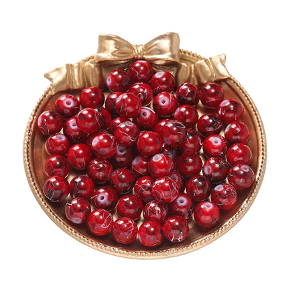 4/6/8/10mm Crystal Glass Crackle Round Bead