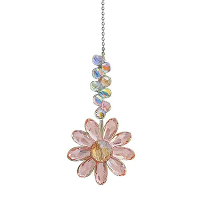 1/5pcs Crystal Sunflower Suncatchers Hanging Ornaments