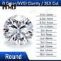 Loose Moissanite Stone Diamond  Color VVS1 Clarity 0.1-13CT with GRA Certificate