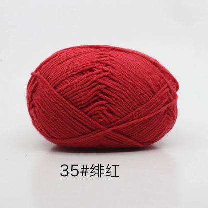 40-50g/Set 4ply Milk Cotton(80%) Knitting Yarn