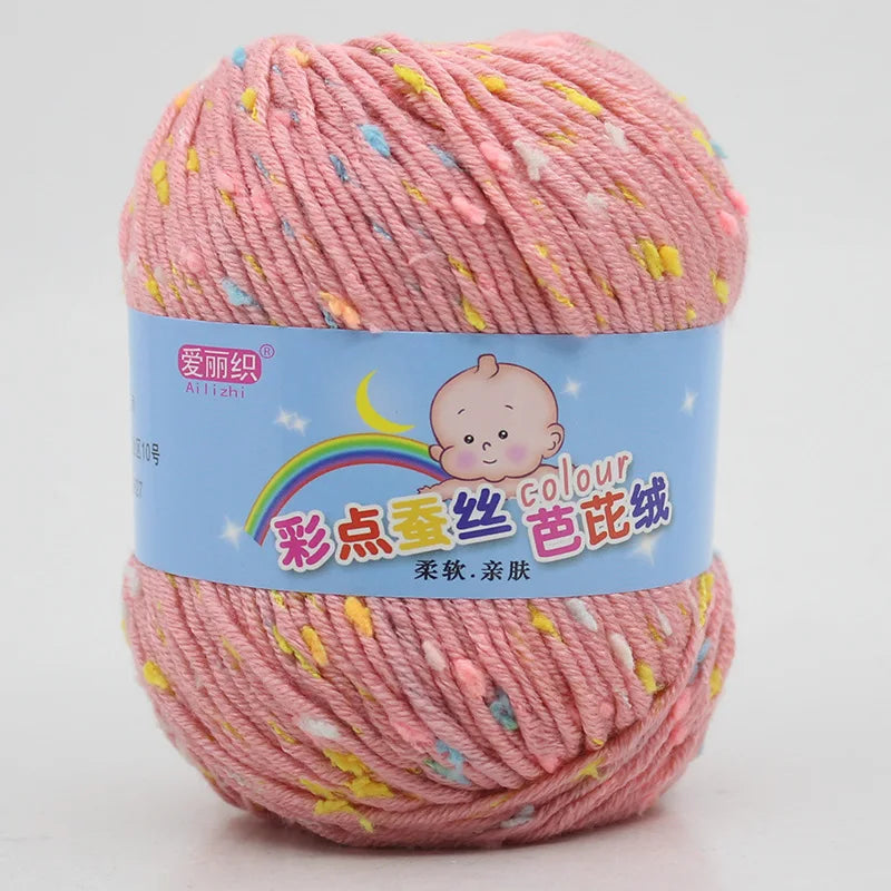 High Quality Wool Thread Eco-dyed Needlework Baby Cotton Cashmere Yarn