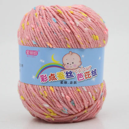 High Quality Wool Thread Eco-dyed Needlework Baby Cotton Cashmere Yarn