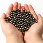3/4/6/8/10/12mm Round Spacer Beads CCB Gold Silver Color Smooth Loose Ball Beads