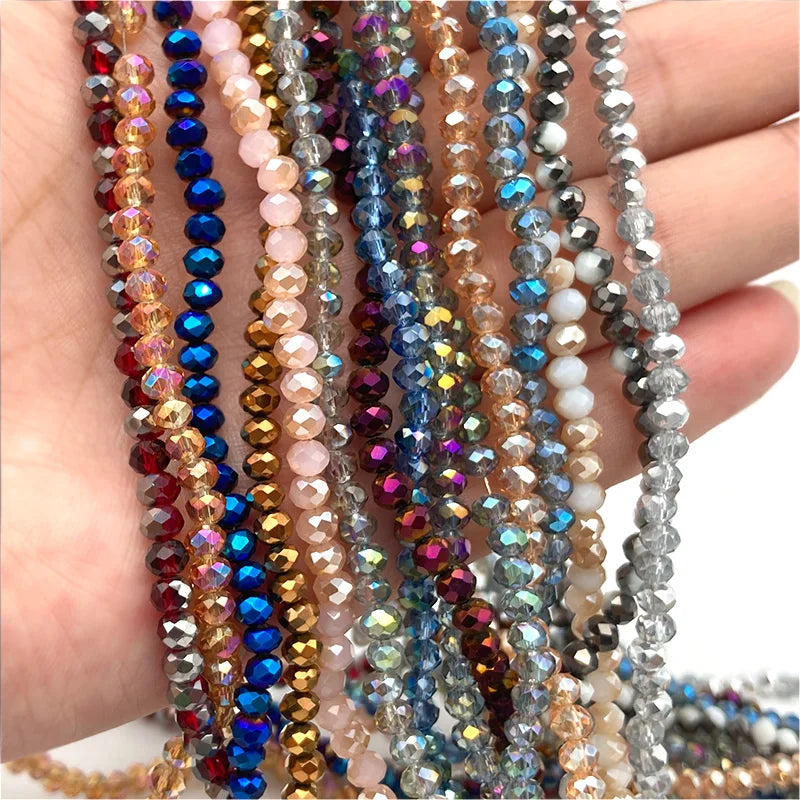 2 3 4 6 8mm Austria Faceted Crystal Beads Rondelle