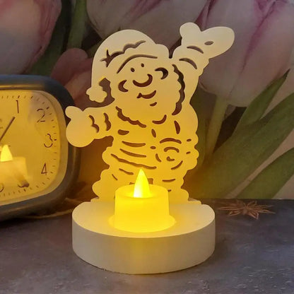Silicone Candle Holder Mold Santa Claus