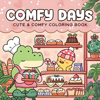 COMFY DAYS Bold-easy Patterns Coloring Book