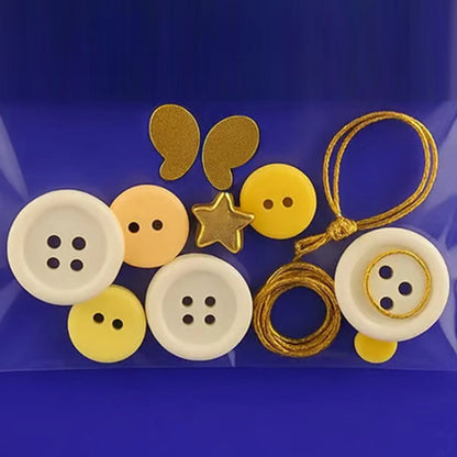 Christmas Button Snowman Ornament Kit