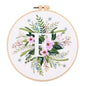 Letter Embroidery DIY Flowers Painting Full Needlework Bag