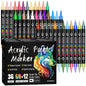 24/48/72/144  Acrylic Paint Markers,Dual tips Dual Color