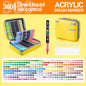 360 Colors Acrylic Marker Brush Pens Paint Art Markers