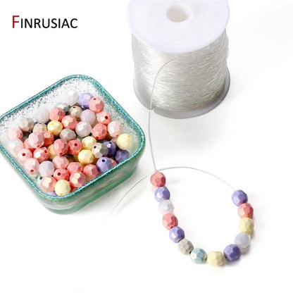 0.4-1.0mm Elastic Cord String Transparent Crystal Elastic Line