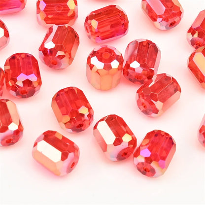 9mm Austria Crystal Beads Faceted Round Barrel Loose Spacer Beads
