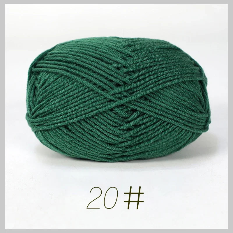 A1-a 50g/Set Soft Milk Cotton Yarn for Crochet Threads for Knitting