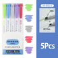 5-15 Colors Double Headed Highlighter Pen Set