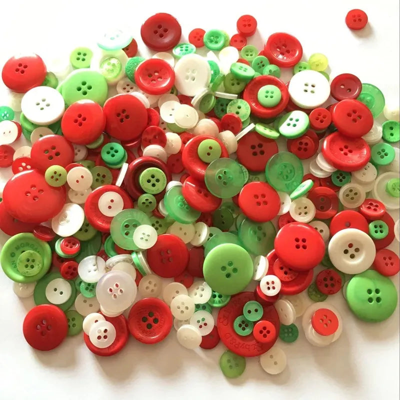50Gram  Mix size wooden buttons