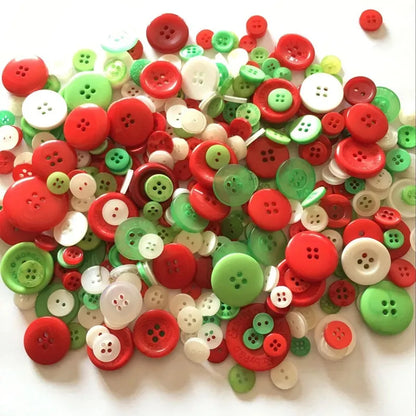 50Gram  Mix size wooden buttons