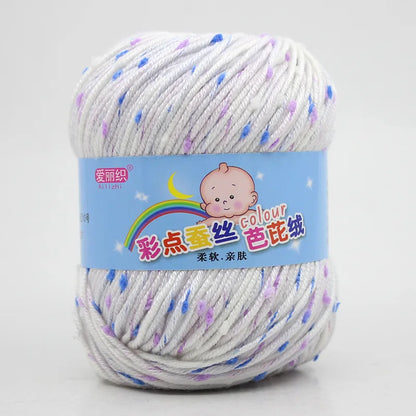 High Quality Wool Thread Eco-dyed Needlework Baby Cotton Cashmere Yarn