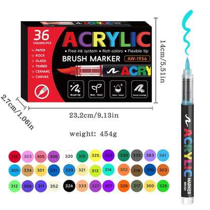 12/24/36/48Colors/set Acrylic Marker Pen