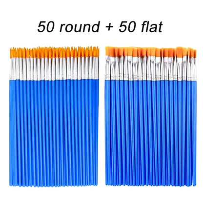 100pcs Paint Brushes Set for Kids