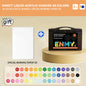 enmy Black box Direct Liquid acrylic markers with paper 24-80 colors