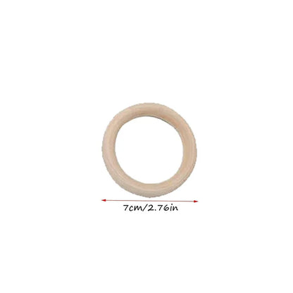 10pcs DIY Wood Hoops Craft Decoration