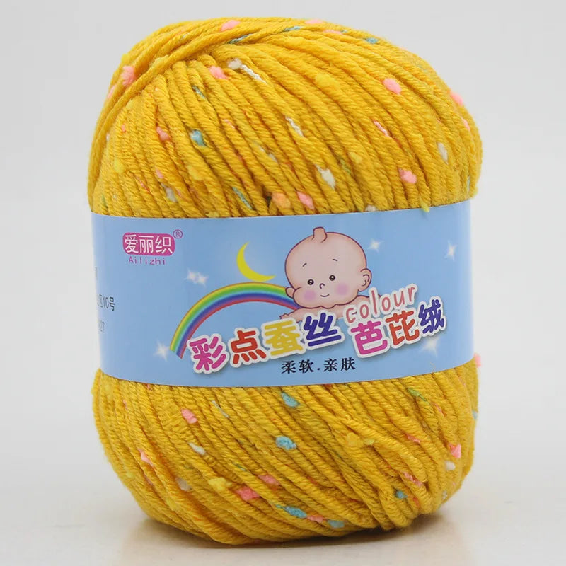 High Quality Wool Thread Eco-dyed Needlework Baby Cotton Cashmere Yarn