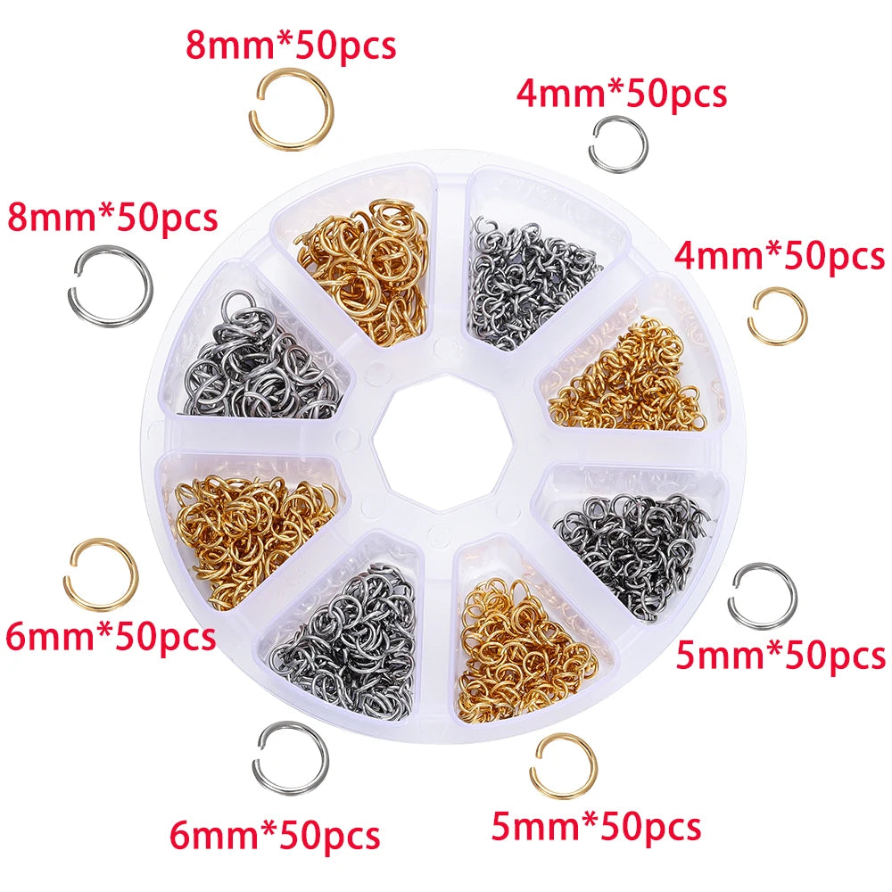 210-400pcs/Box Jewelry Making Kits Lobster Clasp