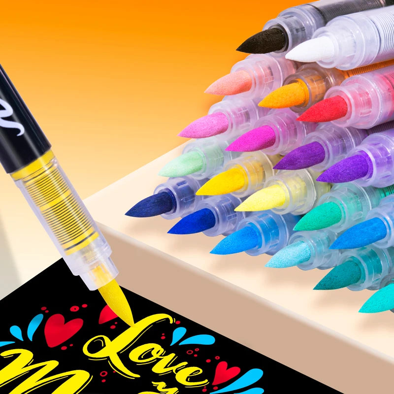 16 Colors Straight liquid Acrylic Paint Pen