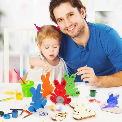 20Pcs Wooden Easter Ornaments to Paint
