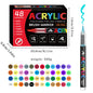 12-120 Colors Acrylic Paint Pens Markers Brush Tip
