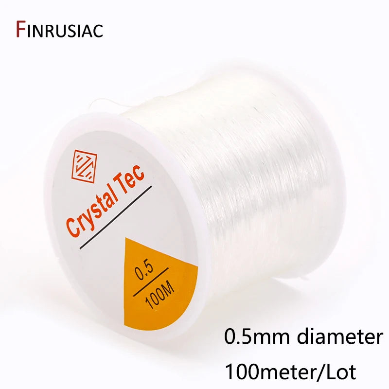0.4-1.0mm Elastic Cord String Transparent Crystal Elastic Line