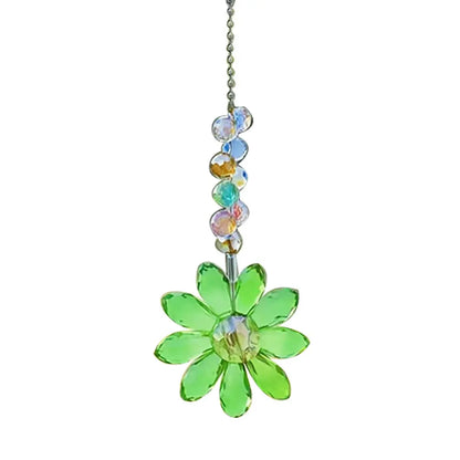 1/5pcs Crystal Sunflower Suncatchers Hanging Ornaments